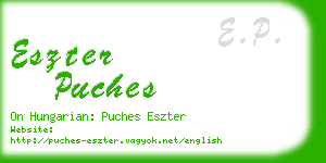 eszter puches business card